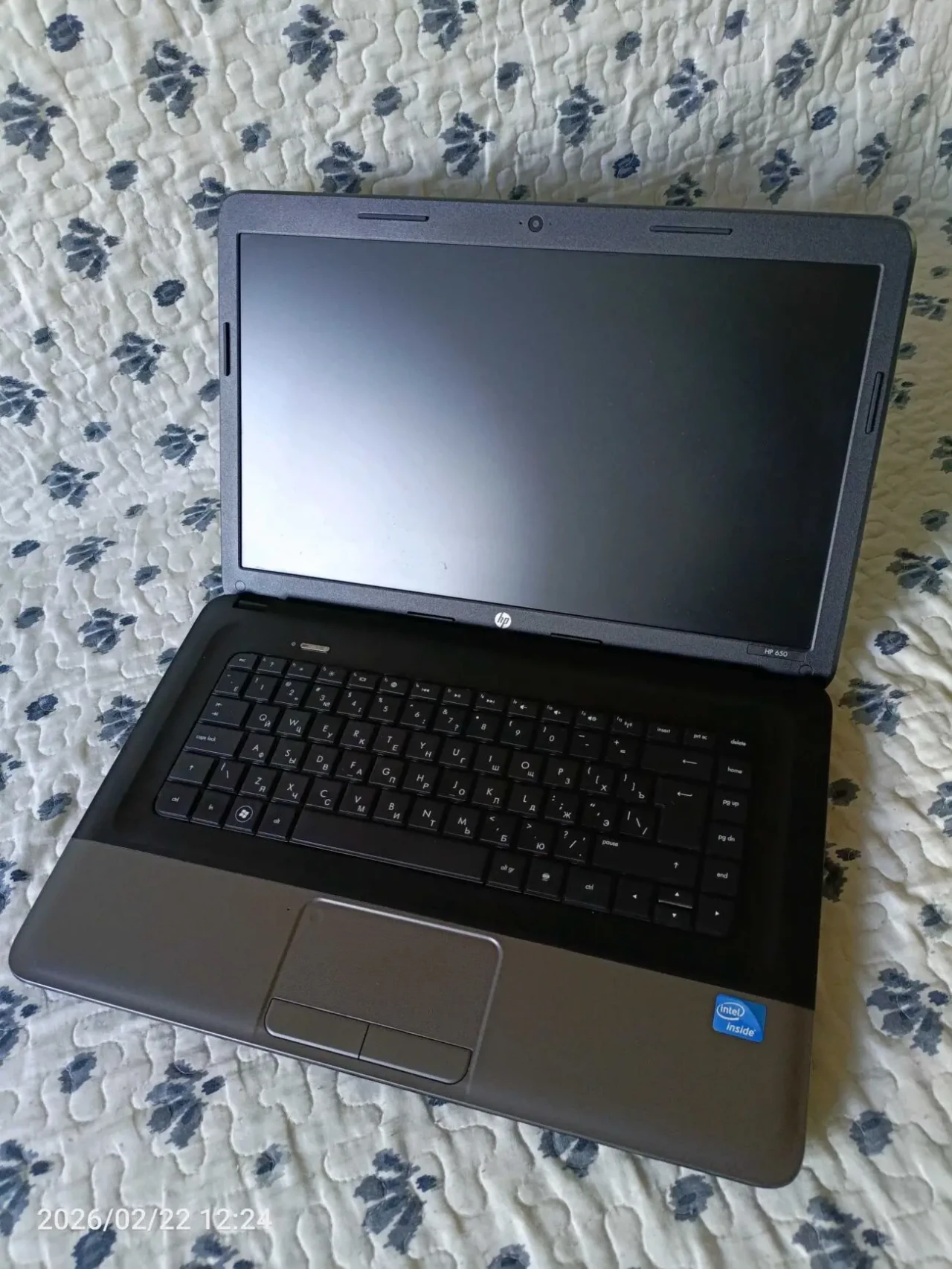 Ноутбук HP650 идеальное состояние, батарея 6