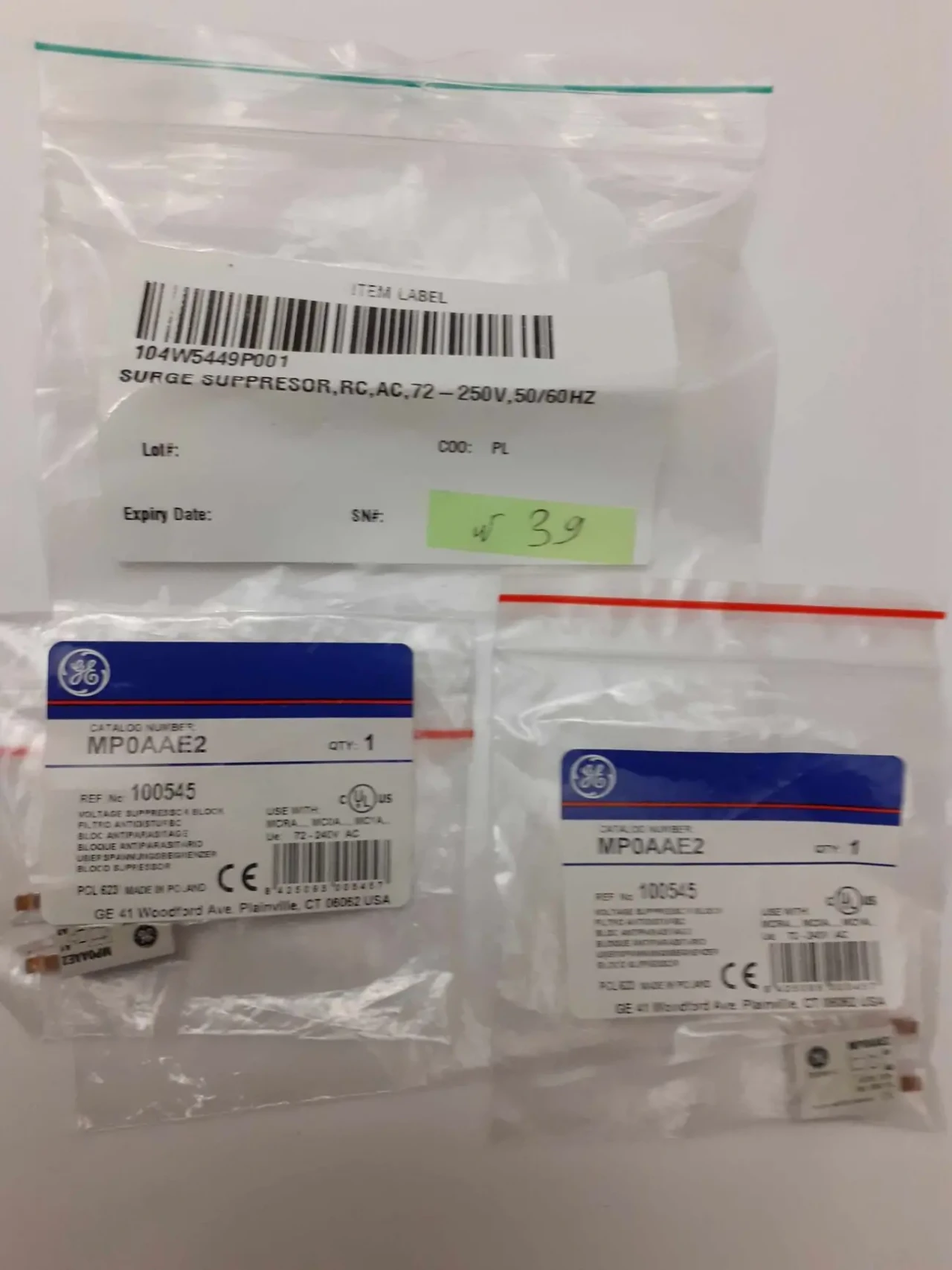 Пригнічувач перенапруг MPOAAE2 General Electric (GE) (ABB RC5 1 250)