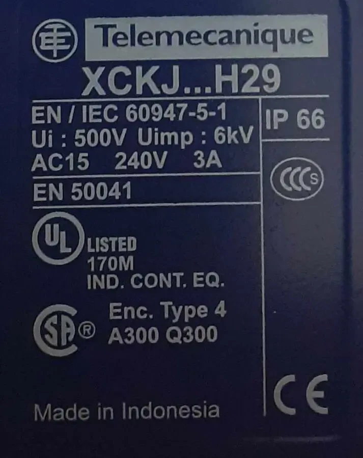 Кінцевий вимикач (кінцевик) XCKJ ZCKJ1H29 Telemecanique Sensors 4
