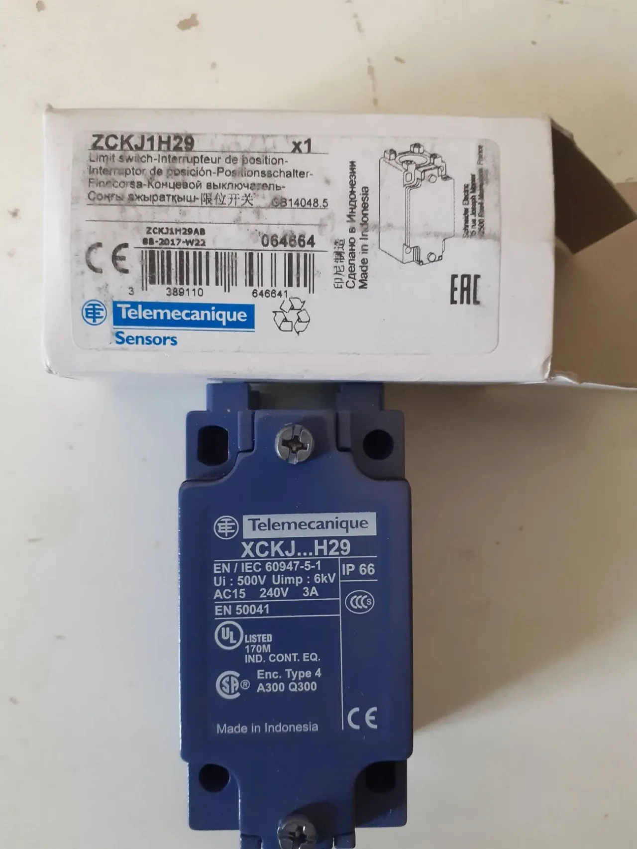 Кінцевий вимикач (кінцевик) XCKJ ZCKJ1H29 Telemecanique Sensors 3