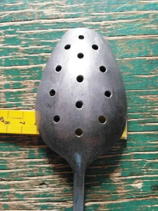 Ложка шумовка,гарнирная ложка с отверстиями алюминиевая Великан 26,5см 6