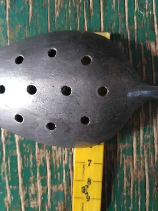 Ложка шумовка,гарнирная ложка с отверстиями алюминиевая Великан 26,5см 5