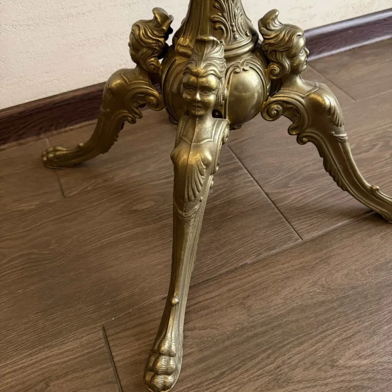 Вішак для одягу бронзовий з оніксом вінтаж 6