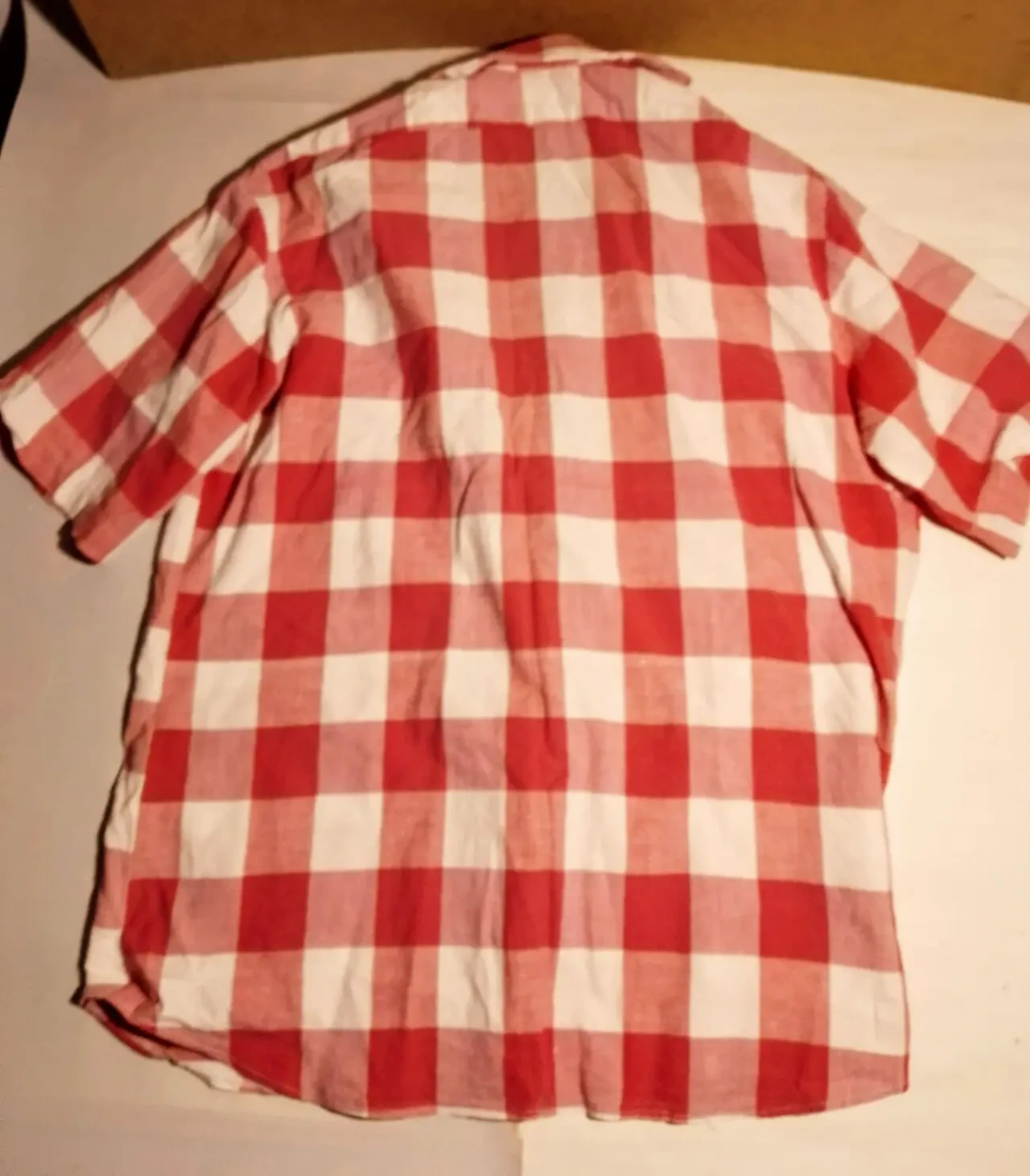 Рубашка 10 12 м розовая белая клетка принт, блузка хлопок 3