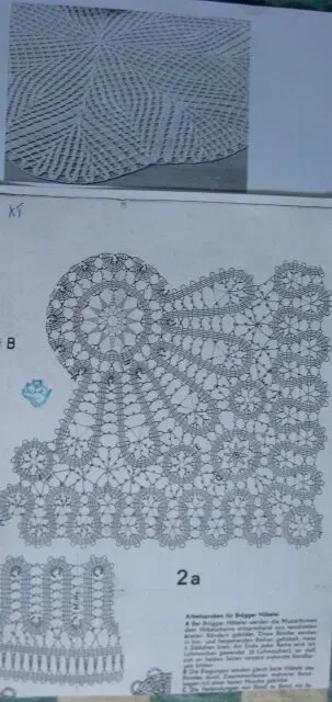 Схемы вязания крючком, на спицах декор салфетки, дорожки, скатерти 10 7