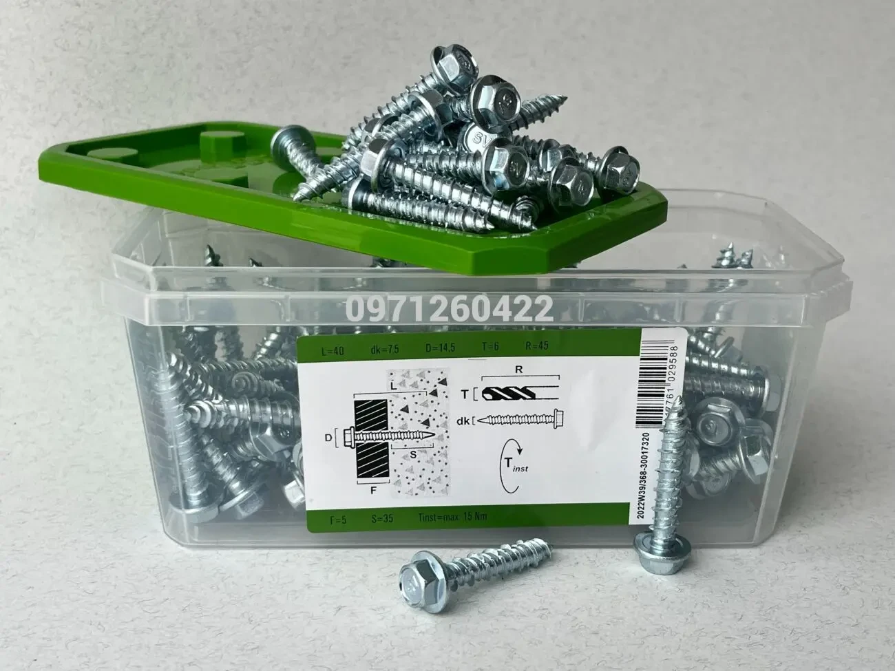 Шуруп для бетону ESSVE 7,5(6)х40 HEX10 (арт. 105237) 4