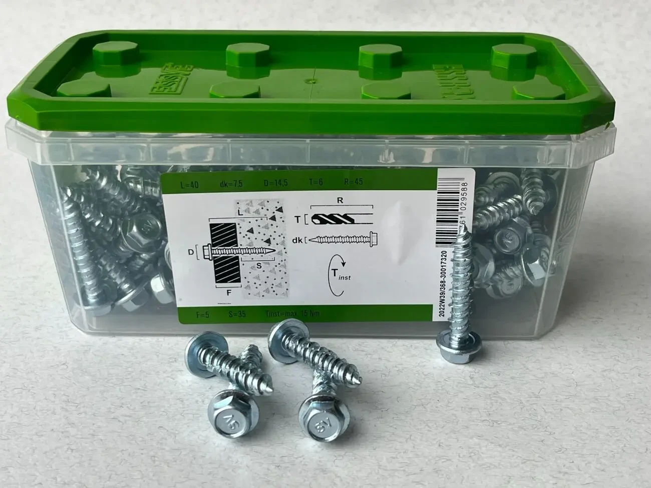 Шуруп для бетону ESSVE 7,5(6)х40 HEX10 (арт. 105237) 6