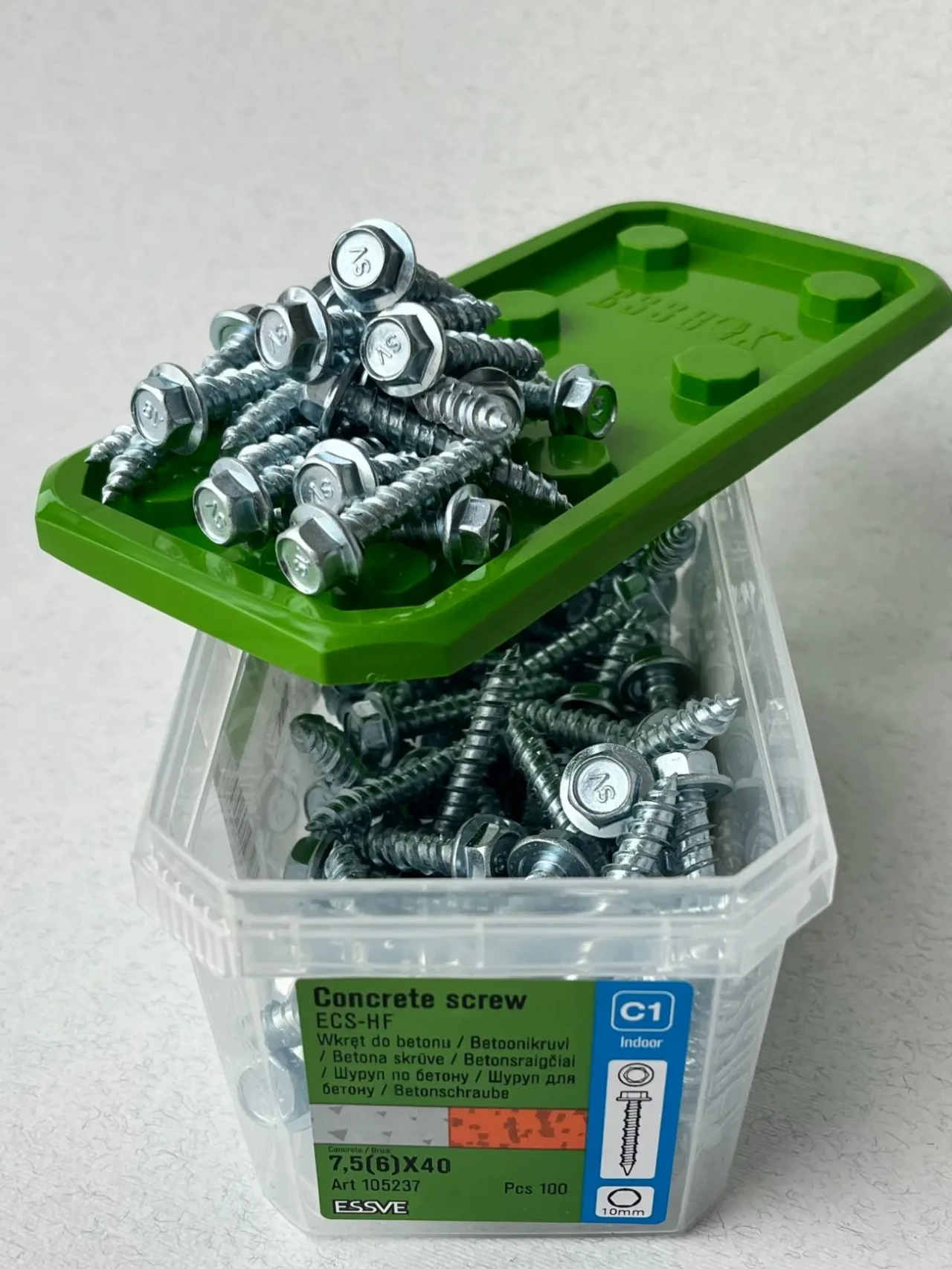 Шуруп для бетону ESSVE 7,5(6)х40 HEX10 (арт. 105237) 3
