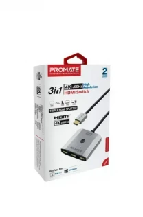 Світч HDMI Promate Mediaswitch-h3 Silver
