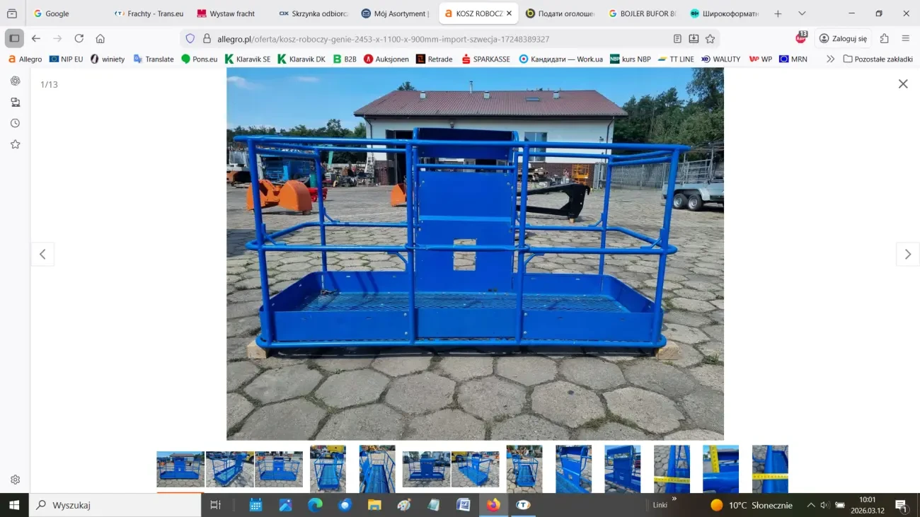 Робочий кош GENIE 2453 x 1100 x 900 мм