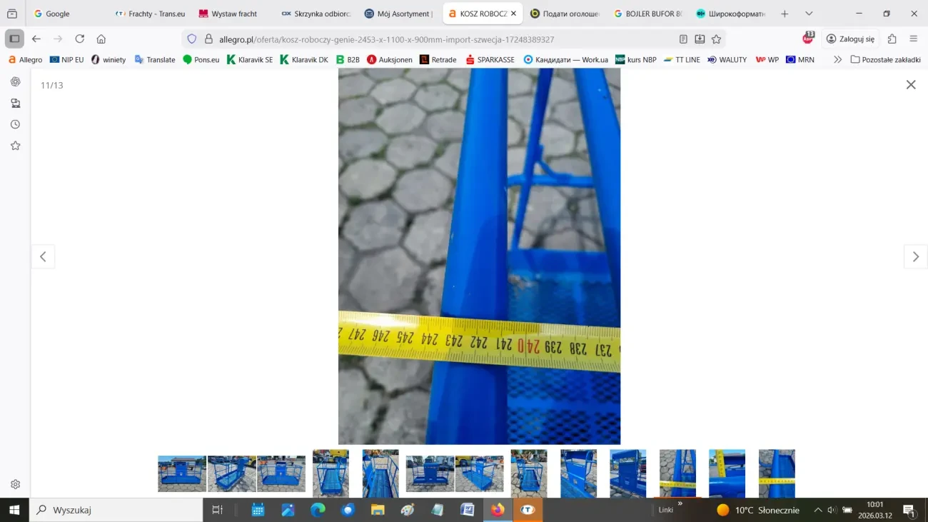 Робочий кош GENIE 2453 x 1100 x 900 мм 7