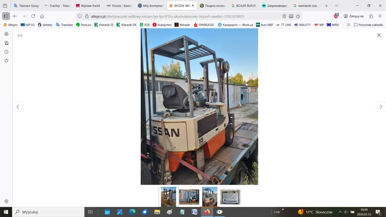 Вилковий навантажувач NISSAN FPO1L15U 3