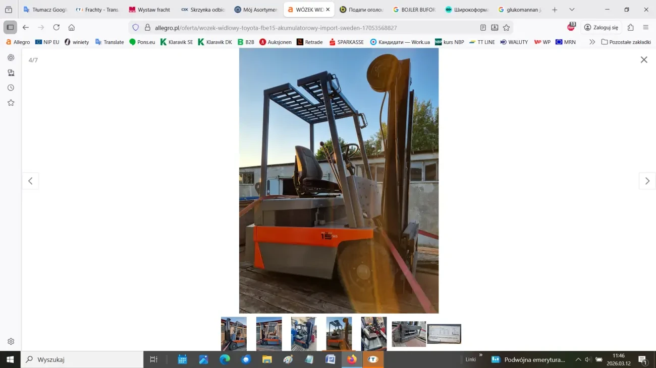 Вилковий навантажувач TOYOTA FBE15 3