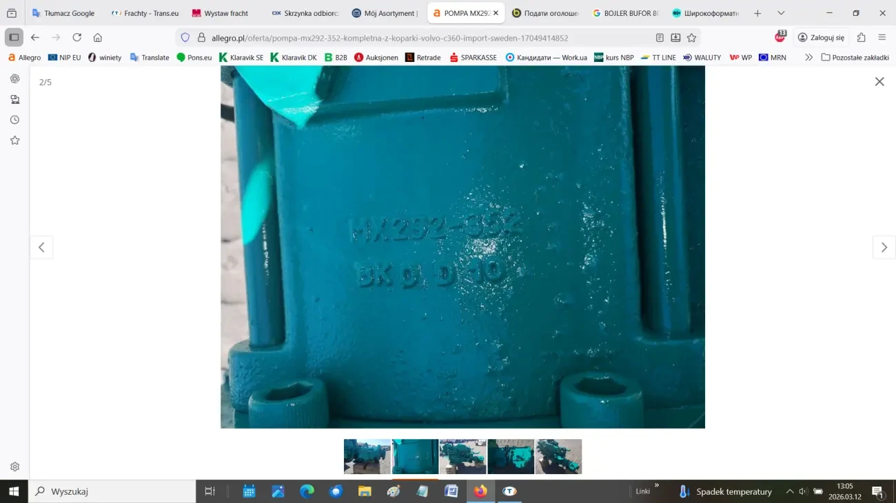 Гідравлічний насос MX292-352 2