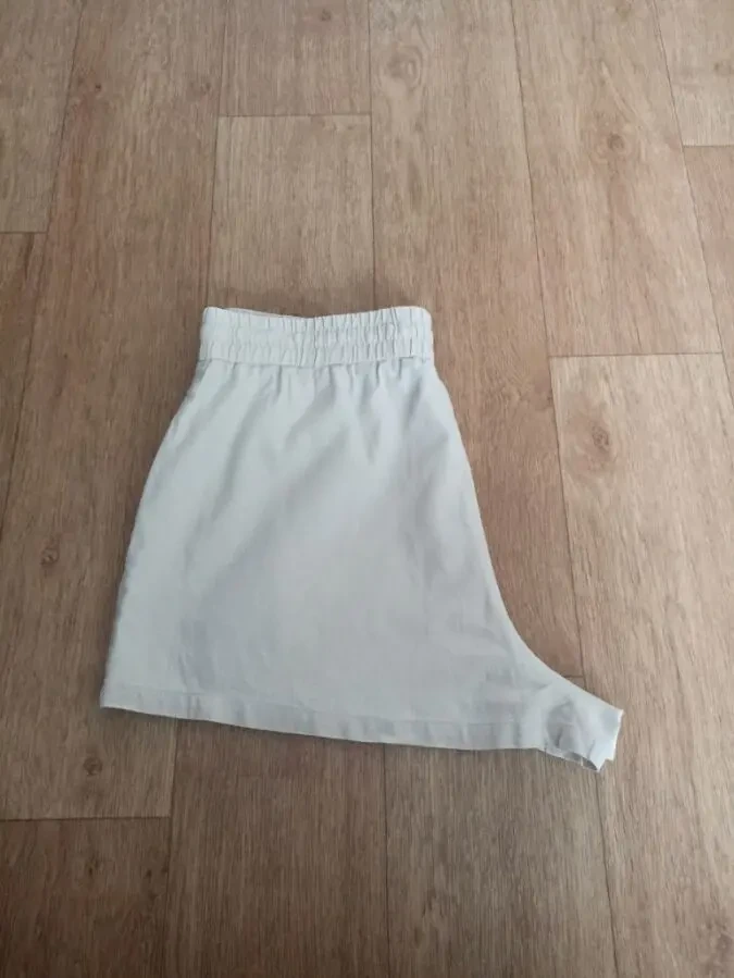 Zara Шорты женские лен с вискозой бежевые XL 3