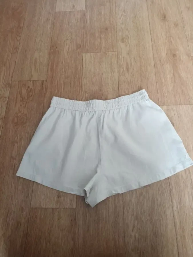 Zara Шорты женские лен с вискозой бежевые XL 2
