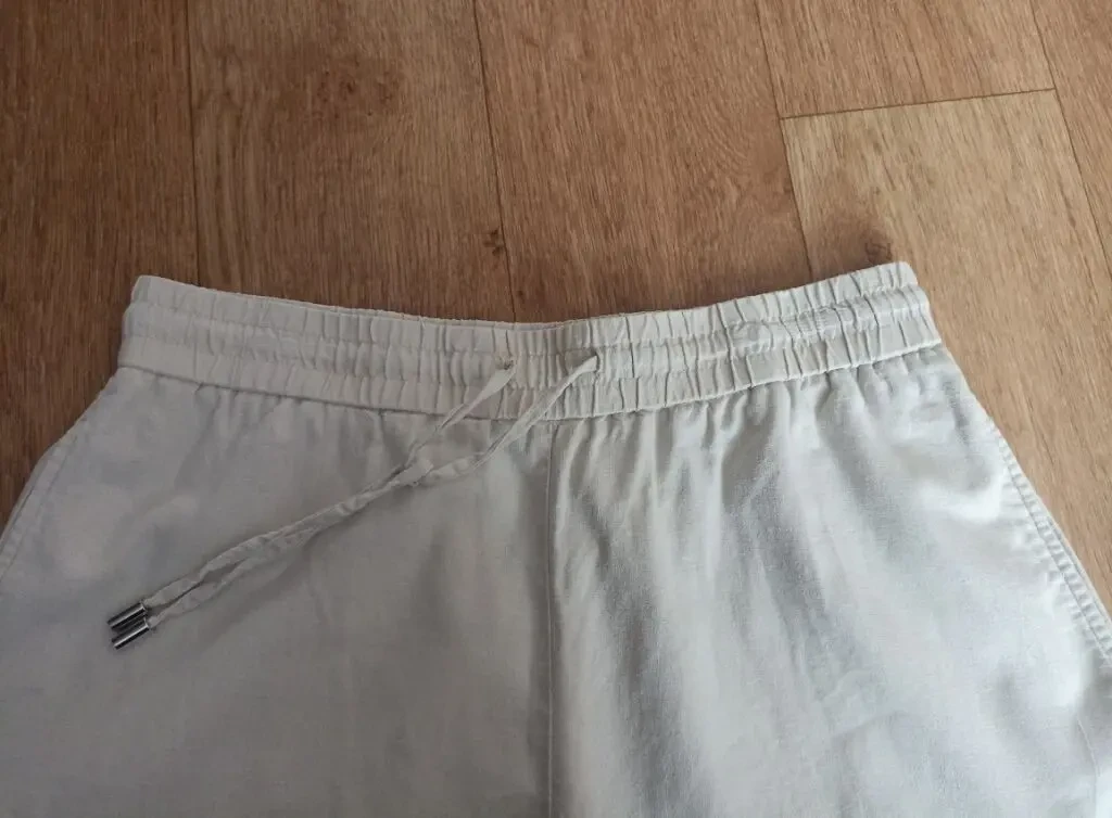 Zara Шорты женские лен с вискозой бежевые XL 4