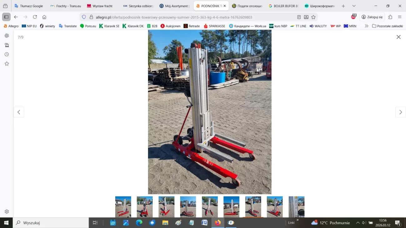 Підйомник вантажний пересувний 5