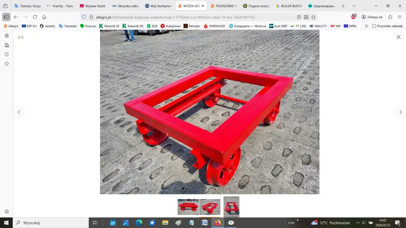 Залізничний візок вузькоколійний ROBEL 2