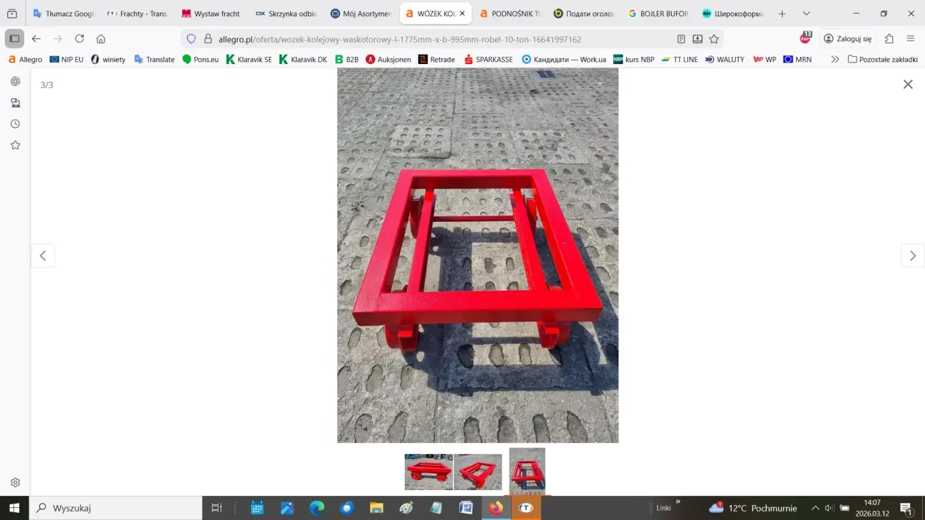 Залізничний візок вузькоколійний ROBEL 3