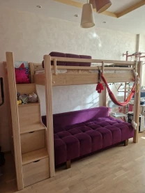 Продам двоярусне ліжко і диван, натур дерево, ясен, 10000 грн
