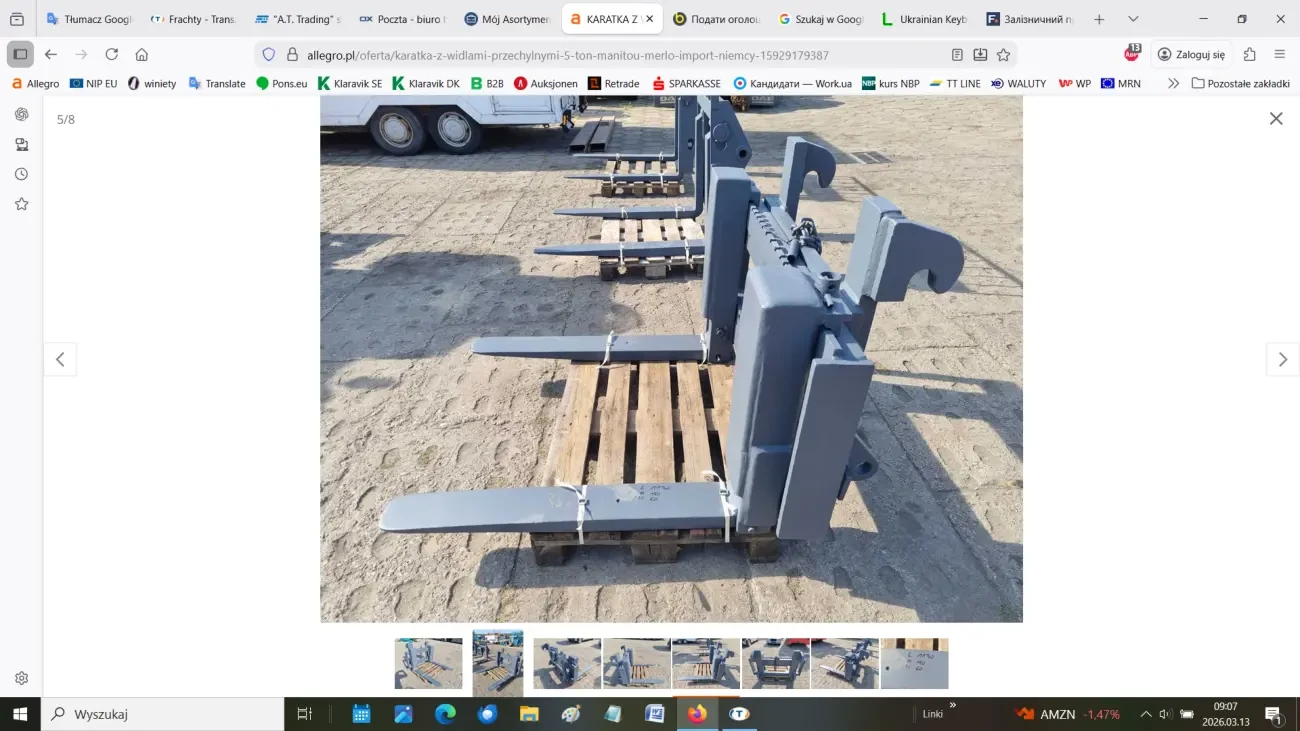 Kареткa з похилими вилами 5