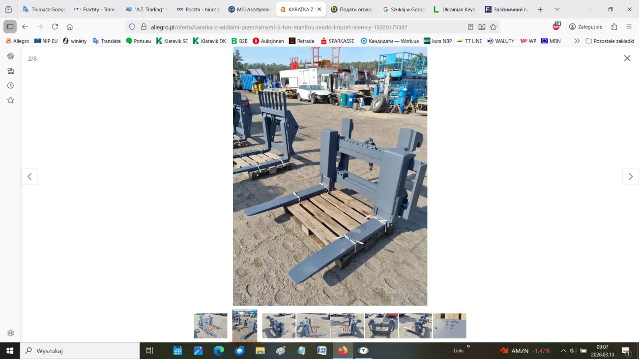 Kареткa з похилими вилами 2