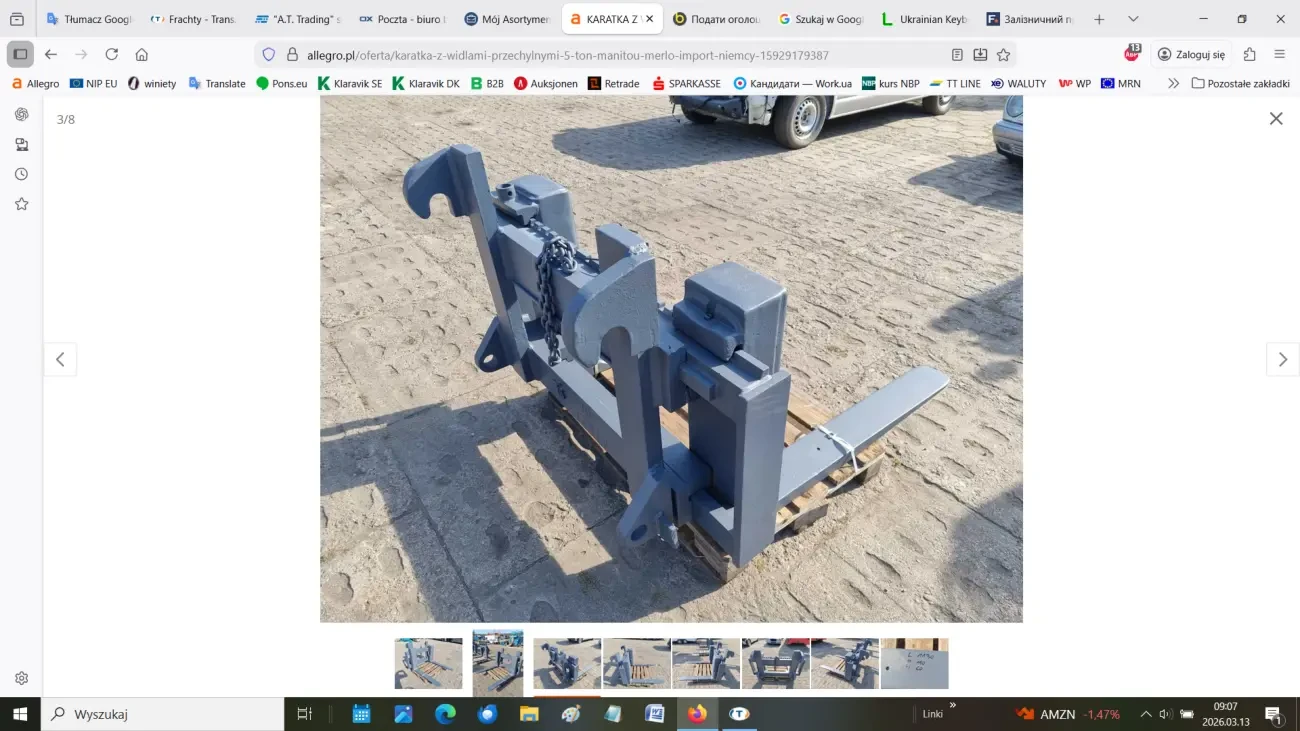 Kареткa з похилими вилами 3