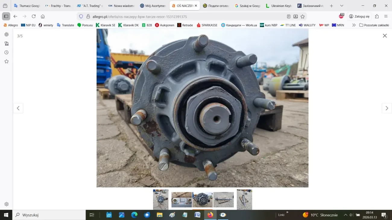 Bісь для напівпричепа BPW 4