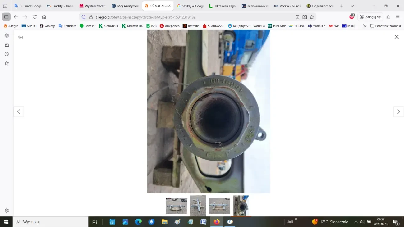 Bісь для напівпричепа SAF 2