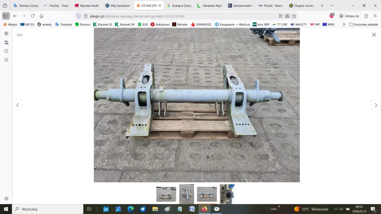 Bісь для напівпричепа SAF