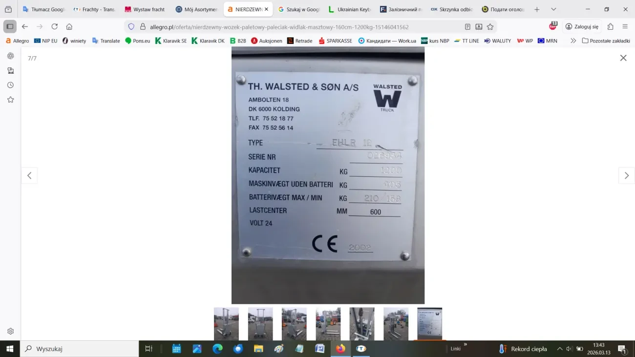 Штабелер з нержавіючої сталі -палетяк 7