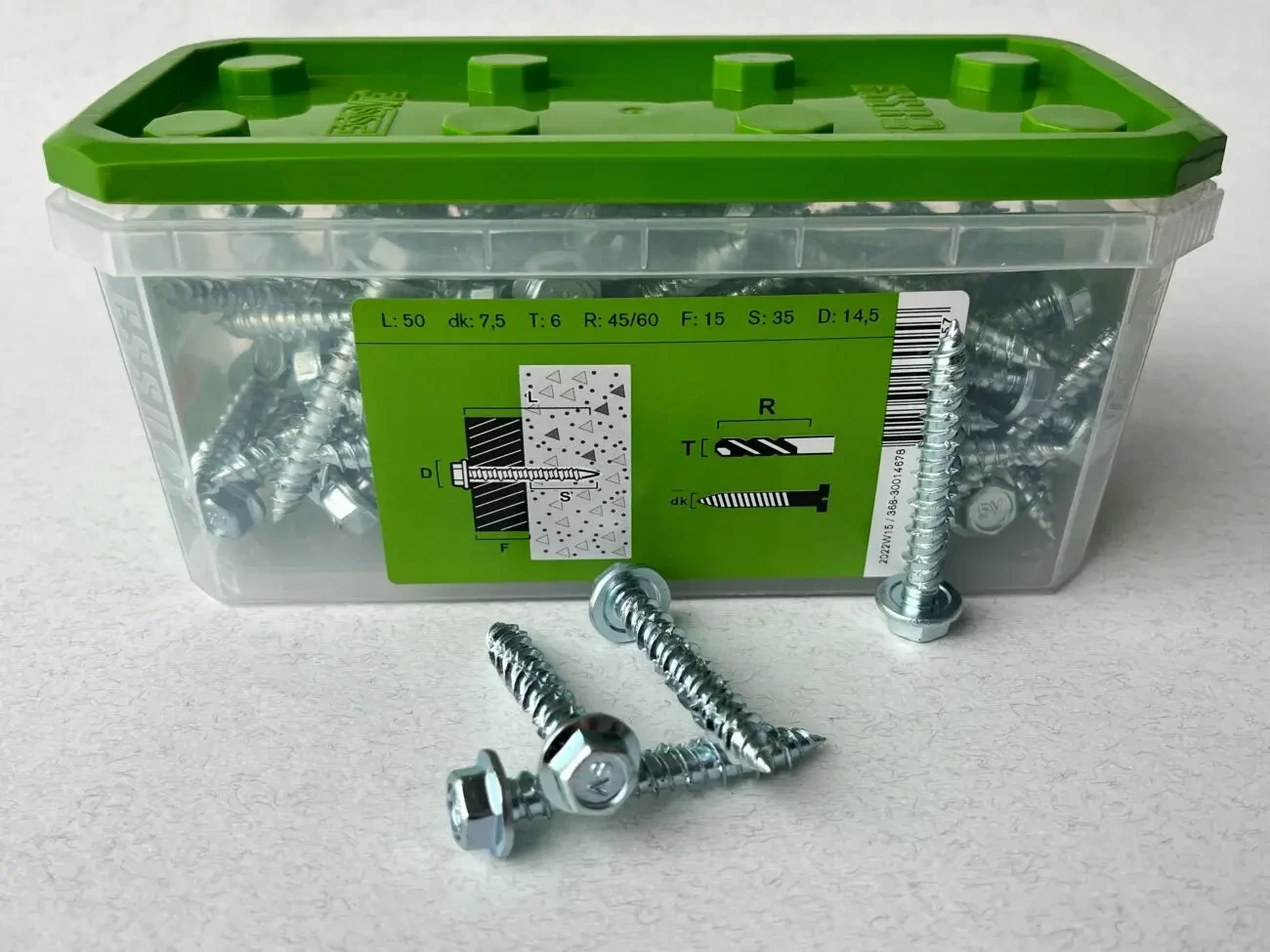 Шуруп для бетону ESSVE 7,5(6)х50 HEX10 (105238) 7