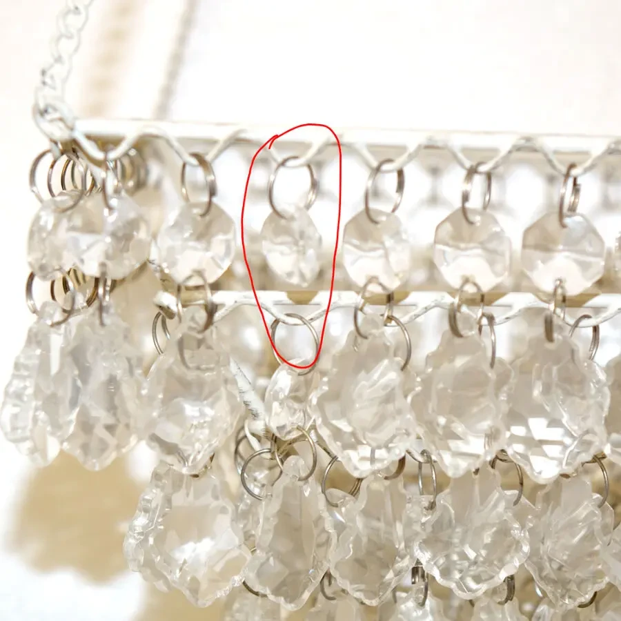 Редкая подвесная винтажная люстра для свечей абажур с подвесками 8