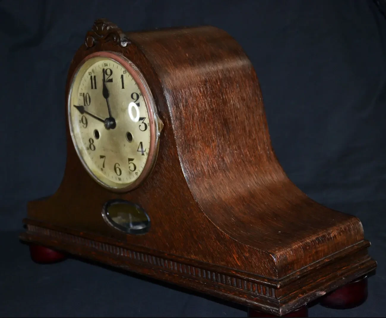 Настольные часы, дуб, Густав Беккер. 10