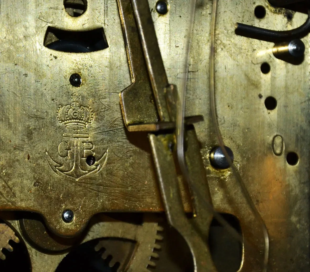 Настольные часы, дуб, Густав Беккер. 9