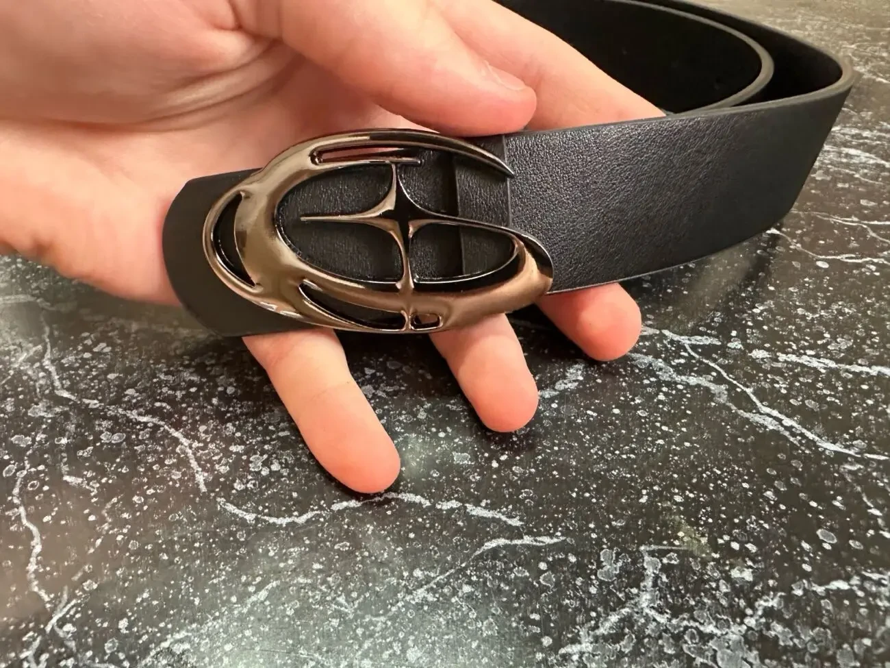 Ремінь чорний унісекс 3