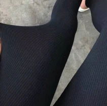 Лосини жіночі в рубчик на хутрі