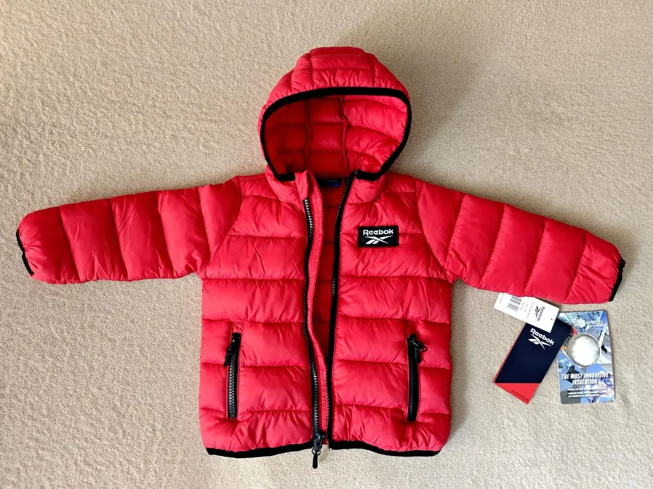 Дитяча демісезонна куртка Reebok (12 міс.). Шапка Тачки у подарунок 2