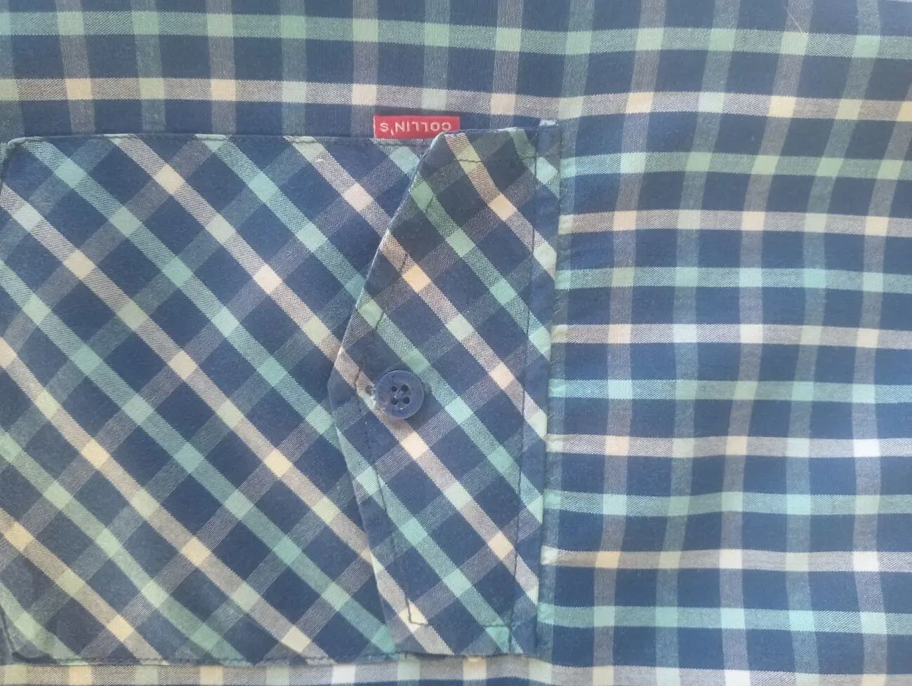 Теніска чоловіча в синю клітинку 3