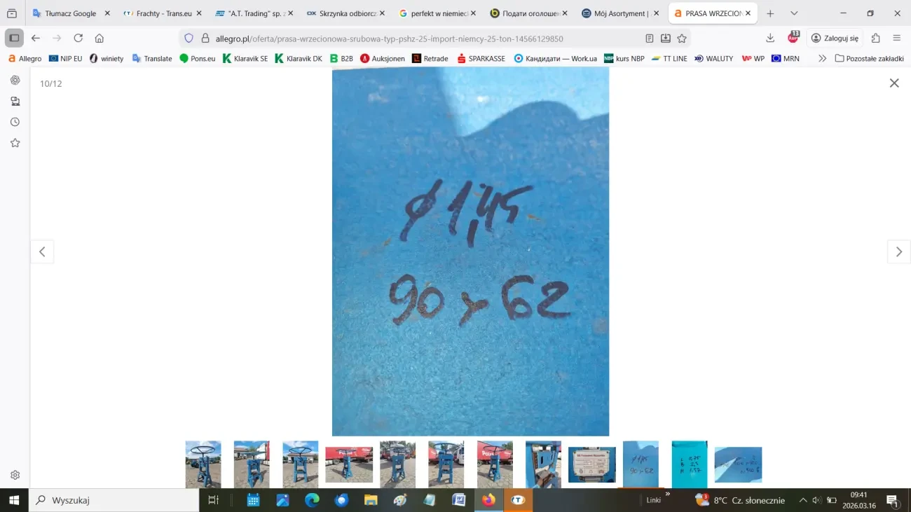 Гвинтовий шпиндельний прес PSHZ 8