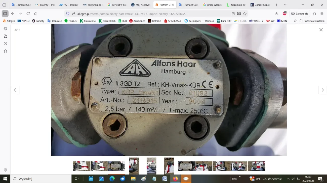 Hасос для рідини HARR Vmax1 3