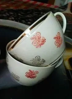 Посуда Чашка Чашки Полонский фарфоровый з-д тонкостенные Узоры 2 шт 5