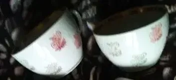 Посуда Чашка Чашки Полонский фарфоровый з-д тонкостенные Узоры 2 шт 6