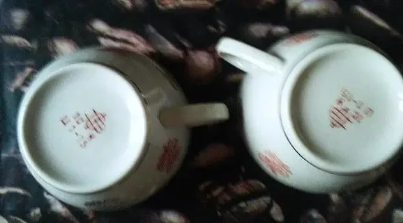 Посуда Чашка Чашки Полонский фарфоровый з-д тонкостенные Узоры 2 шт 8