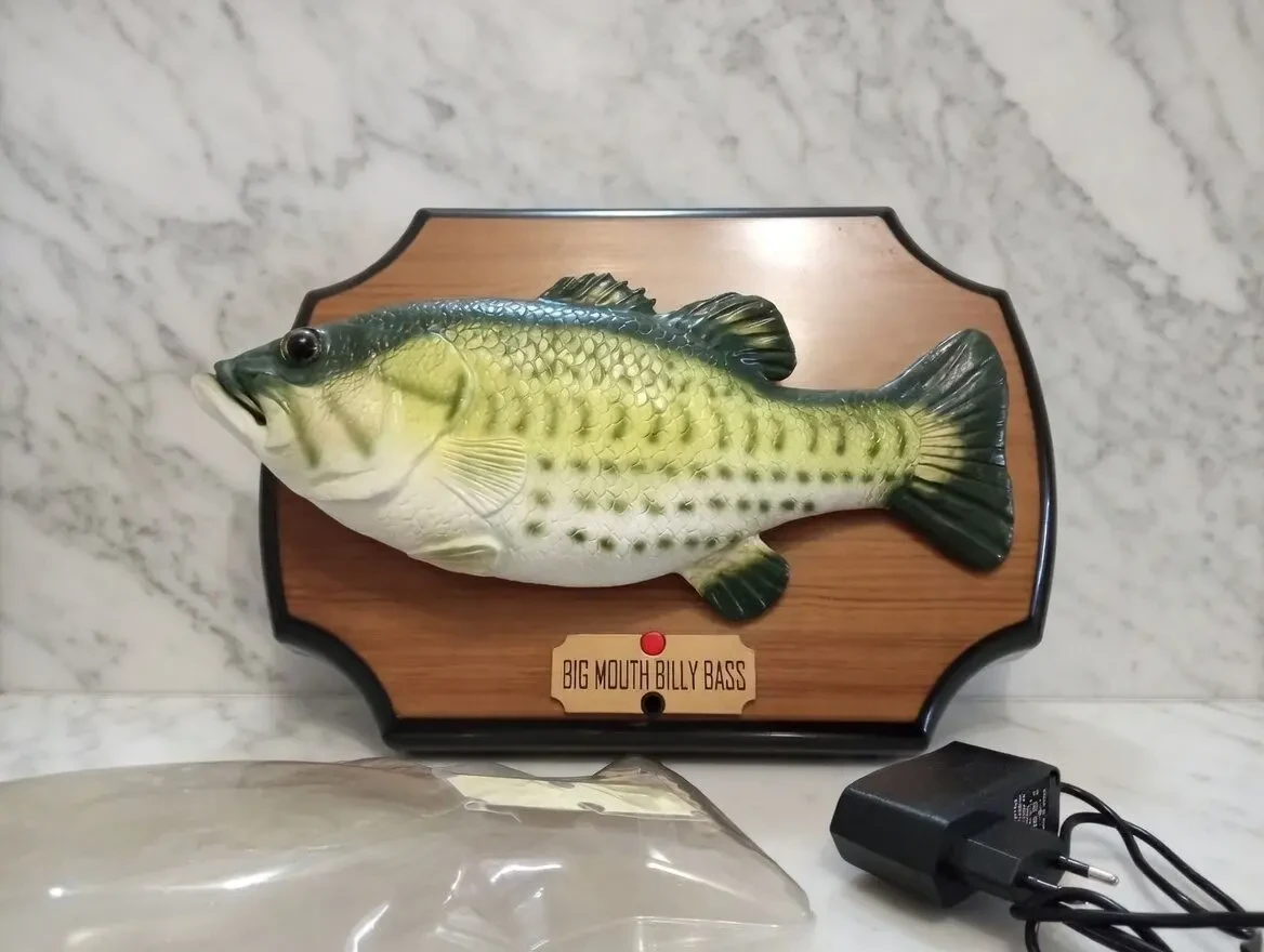 Поющая рыба Big Mouth Billy Bass из сериала Сопрано винтаж 9