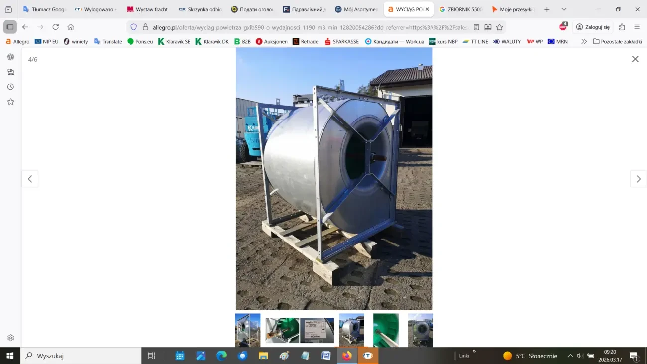 Повітряна витяжка (радіальний вентилятор) GXLB 590 4