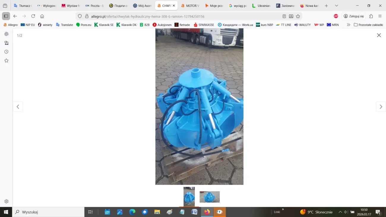 Гідравлічний грейферний захват