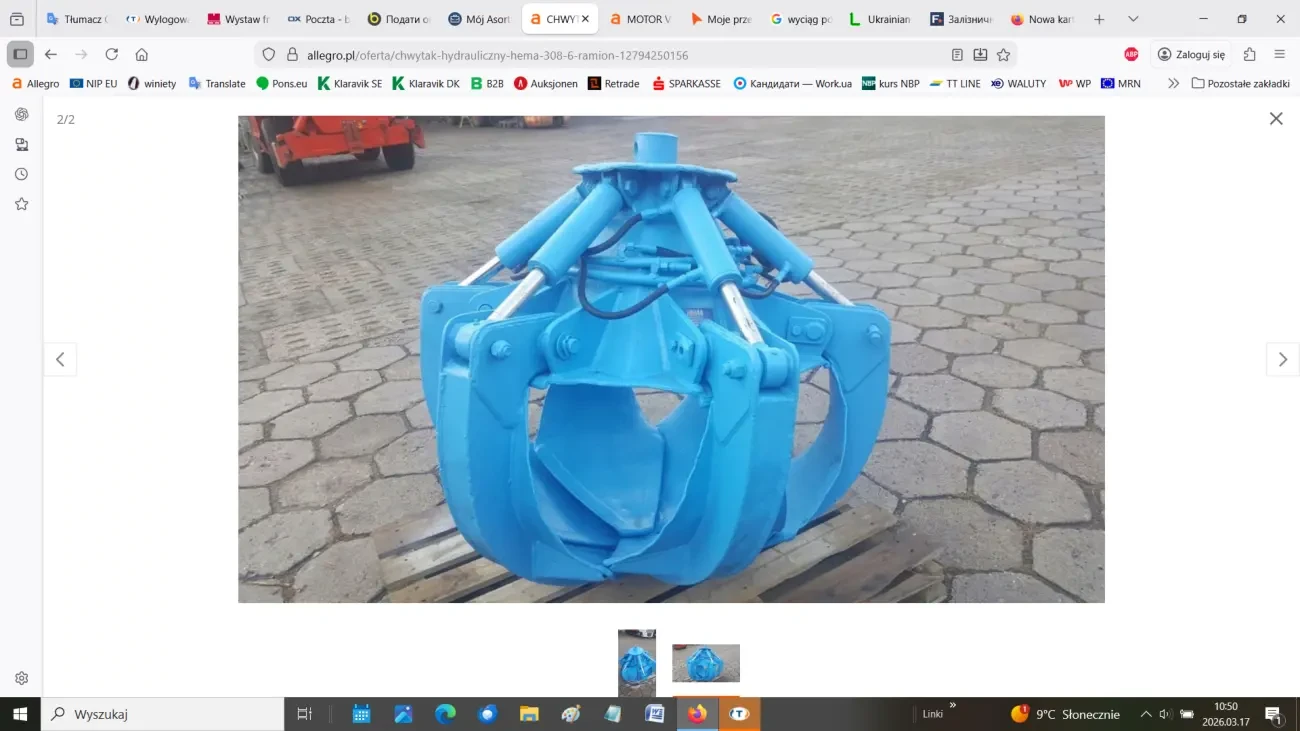 Гідравлічний грейферний захват 2