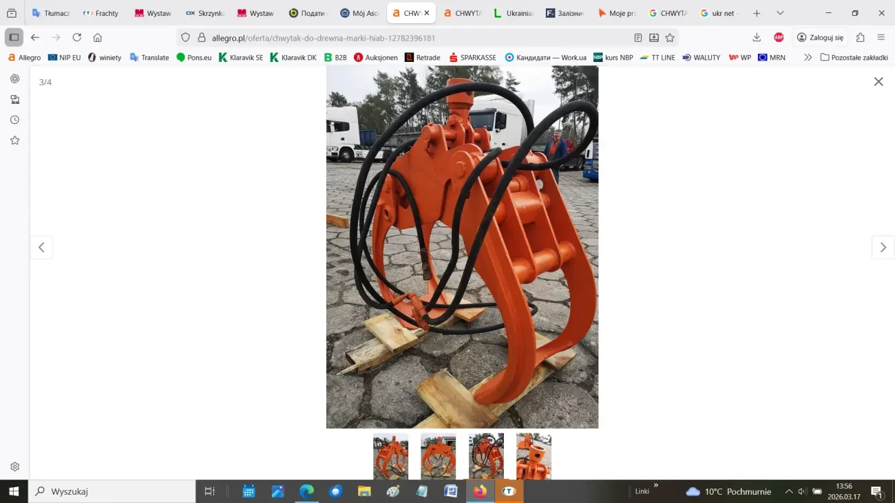 Гідравлічний захват для деревини 3